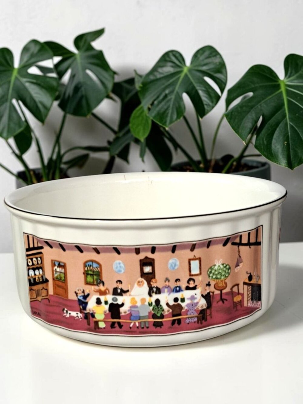 Villeroy and Boch NAIF WEDDING Soufflé/Baking Dish 8 7/8" x 3.75"